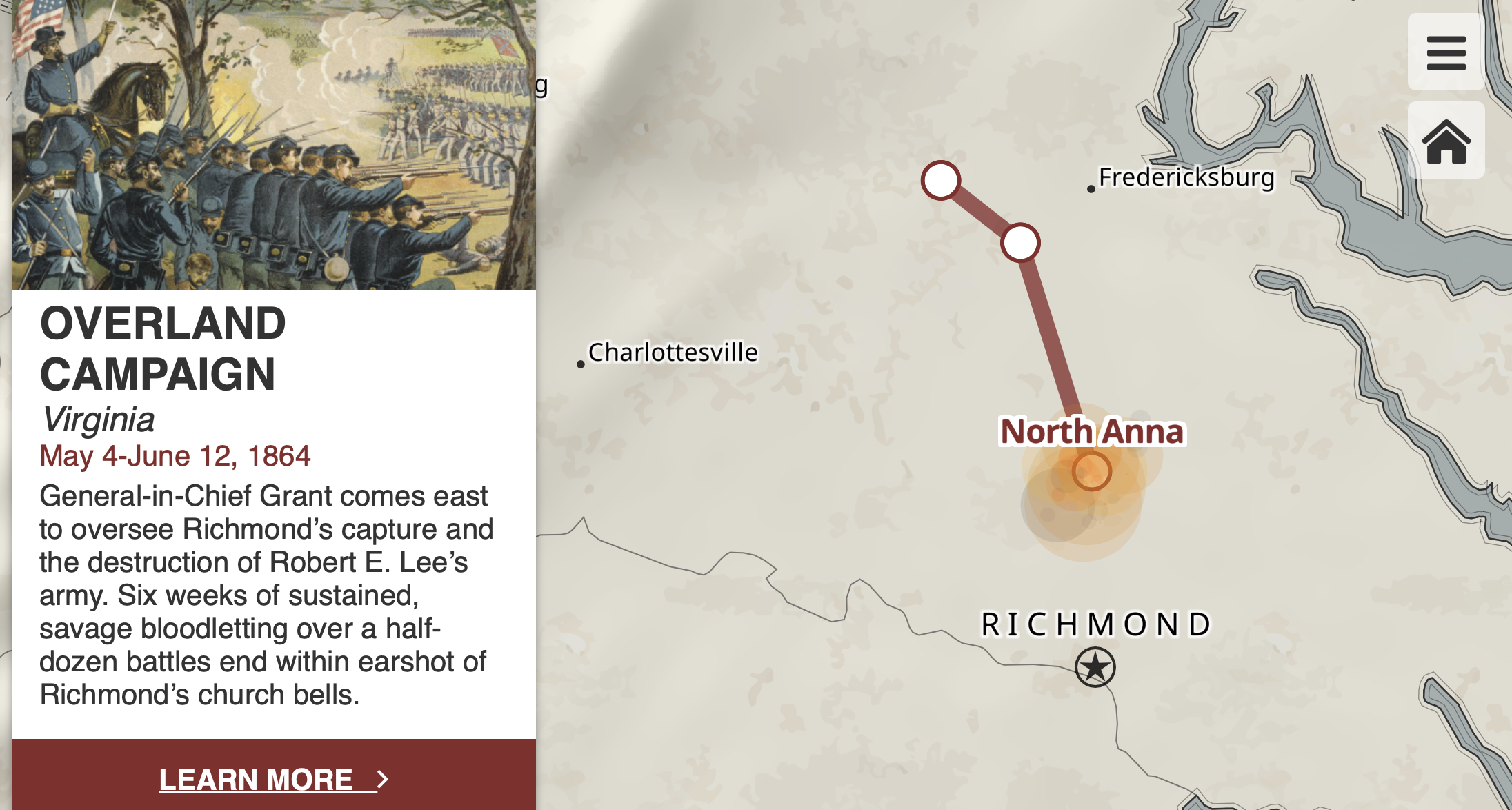Ulysses S. Grant Battle Map